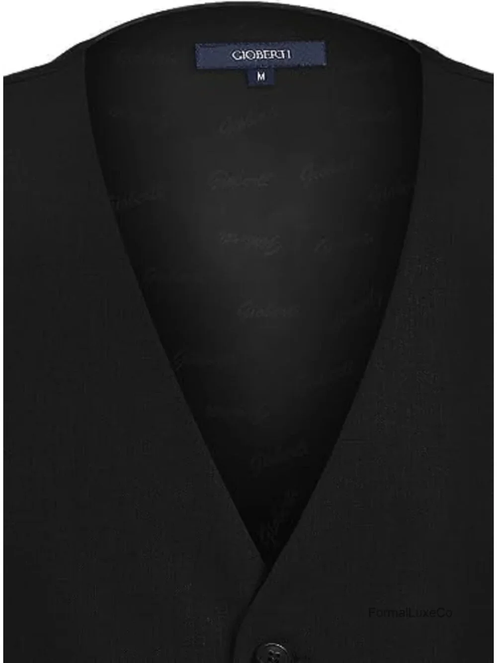 Formal Suit Vest with Real Pockets, Adjustable Back Strap, Woven Fabric, Single